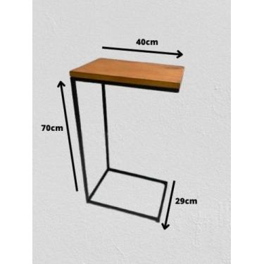 Imagem de Mesa Auxiliar para Notebook Estilo Industrial - Ruffino Designer
