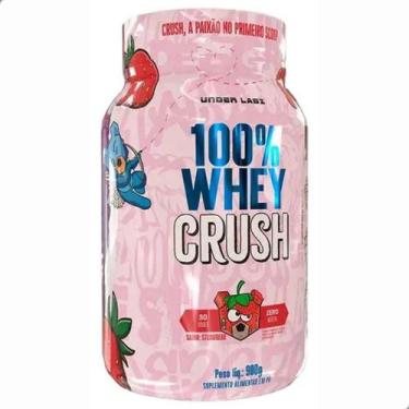 Imagem de 100% Whey Protein Crush Concentrado 900g Under Labz, Morango