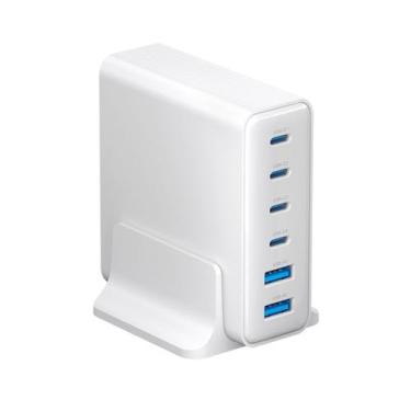 Imagem de Estação Carregador Turbo Celular Tomada 2 USB 4 TIPOC 80W Dock - Onist