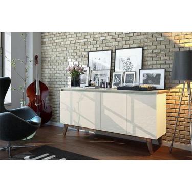 Imagem de Aparador para Sala Buffet Ambiente Classic 1.6 com Gaveta Off White - 