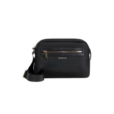 Imagem de Bolsa Transversal Feminina Nylon Premiere Preta - Bagaggio, U, Preto