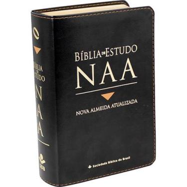 Imagem de Bíblia de Estudo NAA  Tamanho Portátil  Preta  SBB - Sociedade Bíblica