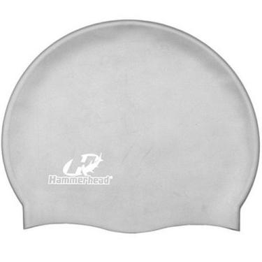 Imagem de Touca de Nataçao Colorida Silicone Lisa Hammerhead, Prata