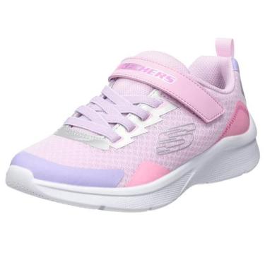 Imagem de Tenis Infantil Menina Skechers Kids Brigt Retros, Rosa, 23