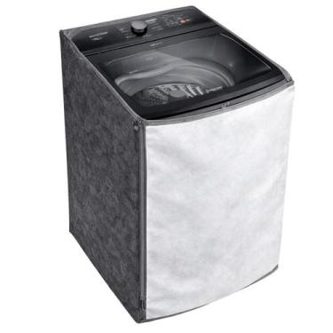 Imagem de Capa Maquina Brastemp BWF 18kg Impermeavel Reforçada Estampada Floral 
