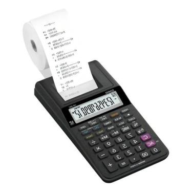 Imagem de Calculadora de Mesa 12 Dígitos Casio HR8RCBK com Bobina de Impressão F