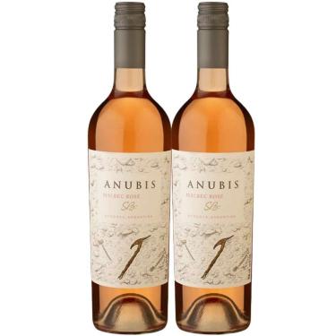 Imagem de Kit 2 Garrafas Vinho Rose Anubis Malbec 750ml