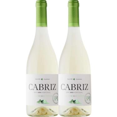 Imagem de Kit 2 Garrafas Vinho Branco Cabriz Colheita Selecionada Dão 750ml