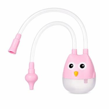 Imagem de Aspirador Nasal Bebê Sugador Catarro Silicone - - NovoSeculo, Rosa