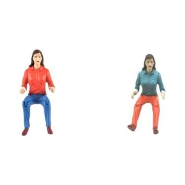 Imagem de Boneco De Personagem Mini Motorista Masculino E Feminino Para Carro RC