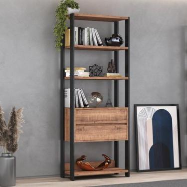 Imagem de Estante Industrial 2 Gavetas 4 Prateleiras M110 183CMX70CM Yescasa Mar