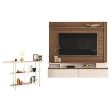 Imagem de Home Suspenso Astor Castanho Off White Com Aparador Infinity Off White