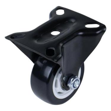 Imagem de Rodízio Fixo De Poliuretano 150mm Preto Worker (6")