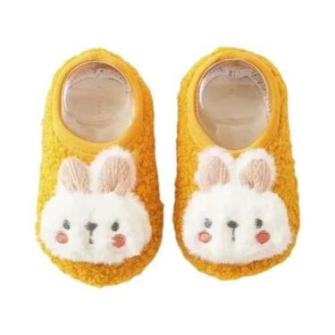 Imagem de Pantufas De Pelúcia De Coelho De Desenho Animado Para Bebês, Quentes, 