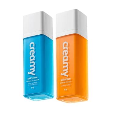 Imagem de Kit Creamy Skincare Vitamina C Glicólico com Sérum Facial e Creme Redutor de Linhas 30ML Multicolorido
