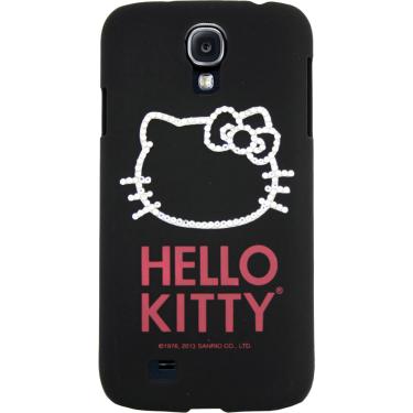 Imagem de Capa para Celular Galaxy S4 Hello Kitty Cristais Policarbonato Preta - Case Mix