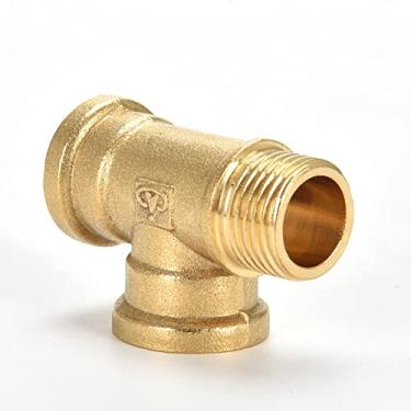 Imagem de Adaptador de conector de acoplador de gás e óleo de tubulação de latão Rosca fêmea macho 1/8, D, 3/8 "