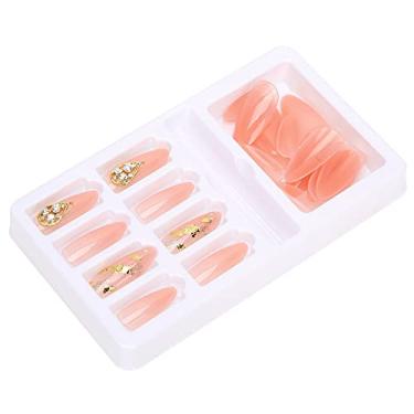 Imagem de Unhas falsas, confortável, durável, reutilizável, ponta de unha, seguro, confiável, amplamente aplicável para casamento para namoradas para encontros para amigos(F745-11)