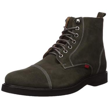 Imagem de Marc Joseph New York bota masculina de couro luxuosa com cadarço no tornozelo, Graphite Nubuck, 10