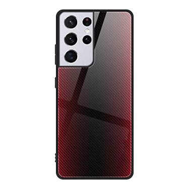 Imagem de Capa de telefone de silicone de vidro temperado gradiente fashion para samsung s22 ultra s21 s20 plus ultra s20 fe a51 a71 a52 a72 s21 nota 20 capa ultra protetora, 01, para s22 ultra