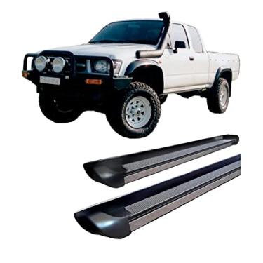 Imagem de Estribo late Hilux 1998 A 2004 Personalizado Preto Brilhante
