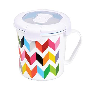 Imagem de French Bull Caneca de sopa de 652 g com alça e tampa ventilada, armazenamento de alimentos, aderência fria, à prova de vazamento, lavável na máquina de lavar louça e micro-ondas, almoço, viagem,