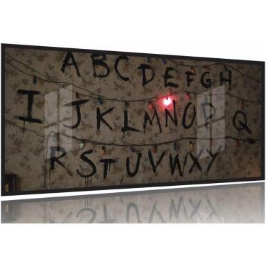 Imagem de Quadro decorativo Stranger Things Séries - 130x60 Moldura Preta 2x2