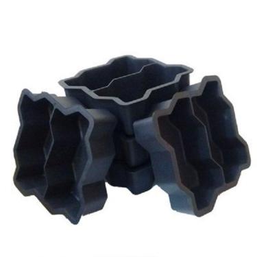 Imagem de Forma Piso 16 Faces Intertravado 24X10X6Cm 10 Unidades