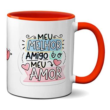 Imagem de Caneca Namorados Fofos Te Amo Meu Melhor Amigo É O Meu Amor (Vermelha)