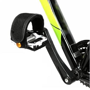 Imagem de 1 par novo fixie BMX bicicleta bicicleta bicicleta dupla pedal alças preto