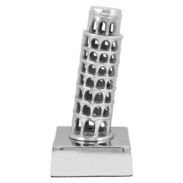 Imagem de HOME&CO TOURISM ADORNO 20x10x10cm ALUMÍNIO PRATA TORRE PISA