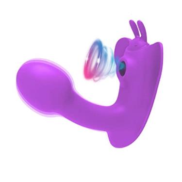 Imagem de Vibradores 20 Frequências Diferentes Com Controle Remoto Estimulador Sexual Feminino Para Ponto G e de Sucção Clitóris Vácuo Brinquedos Sexuais Zatla (Roxo)