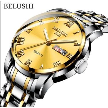 Imagem de Relógio Masculino Belushi Luxo Calendário Aço Inoxidável