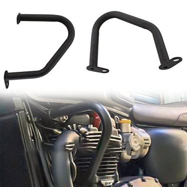 Imagem de FINMOKAL Barra De Proteção Do Motor De Estrada Para Triumph T100 T120 1200 Thruxton R 2016-2019 Preto
