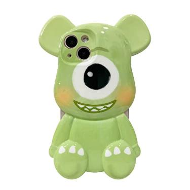 Imagem de Capa de monstro bonito 3D fashion grande para iPhone 11 12 13 Pro Max Mini 7 8 Plus XR X XS MAX Trend Creative Luxury INS Cover, verde, para iPhone 7 ou 8
