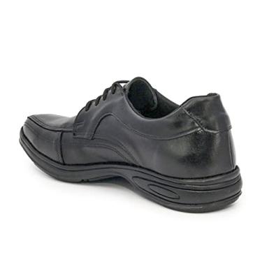Imagem de Sapato Social couro palmilha Pu BBR2 4510001 preto Cor:Preto;Tamanho:44;Genero:Masculino