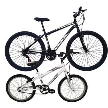 Imagem de Kit Bicicleta Infantil Aro 20 Fast E Bicicleta Aro 29 Altis 18 Marchas