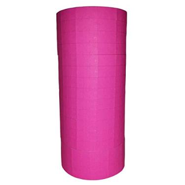 Imagem de Etiquetas para Monarch 1110, etiquetas de pistola de preço rosa fluorescente, 16 rolos de rolo de tinta incluídos