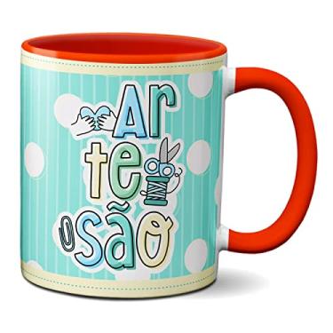Imagem de Caneca Artesanato Artesão Profissão Presente Fofo Criativo (Vermelha)