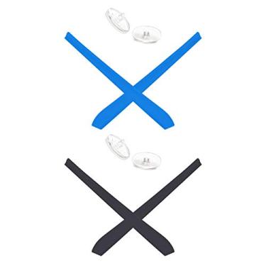 Imagem de Mryok — Protetor nasal de substituição para óculos de sol Oakley Wingspan – Opções, Sky Blue & Black, One Size