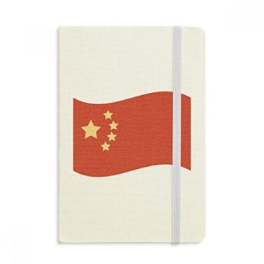 Imagem de Caderno de cinco estrelas com bandeira da China em tecido rígido diário clássico A5