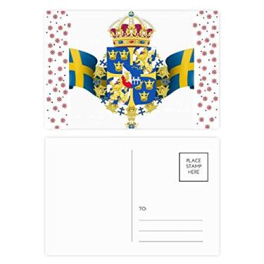 Imagem de Suécia Nacional Emblema Country Símbolo Natal Flor Celebração Cartão Postal Cartão Bênção