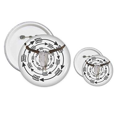 Imagem de Kits de artesanato com botões e botões de flechas irradiam ao redor dos pinos