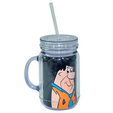 Imagem de Copo Jarra Hanna Barbera Fred Flintstones Preto em Acrílico - Urban - 13x10,5 cm