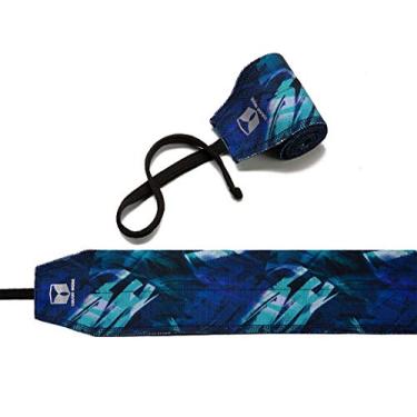 Imagem de Tough Mode Apparel Bandagens de Pulso de Força Musculação Apoio Treino Treino Treino Musculação WOD Gym (Verde Abstrato)