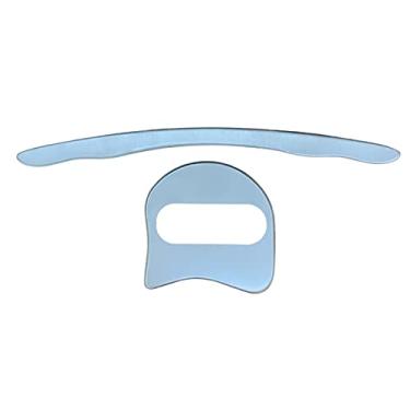 Imagem de Kit 2 Instrumentos de Liberação Miofascial Massage Massageador Iastm Guidão - Guidom e Soco - Soqueira em Aço Inox