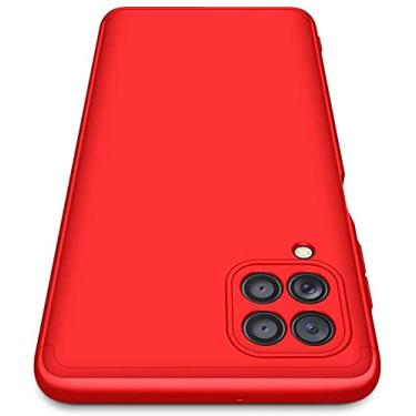 Imagem de Capa Capinha Anti Impacto 360 Para Samsung Galaxy A22 4G com Tela de 6.4" Polegadas Case Acr�lica Fosca Acabamento Slim Macio (Vermelho)