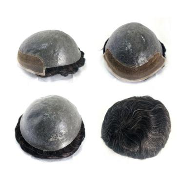 Imagem de Prótese Capilar Cabelo Humano Hibrida Natural Bio Sh #1B