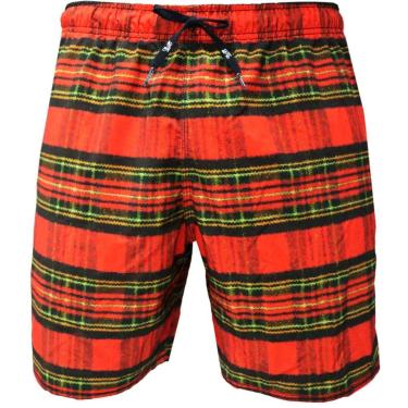 Imagem de Shorts Elástico Alkary Xadrez Vermelha.-Masculino