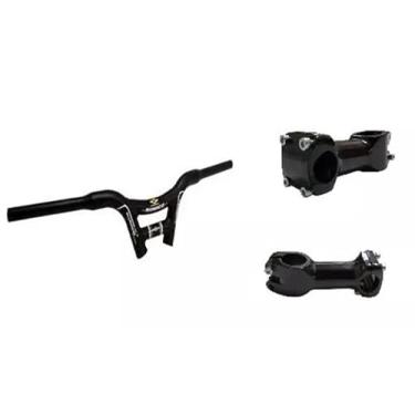 Imagem de Kit Guidão Bicicleta Elite Dh Alumínio Monaco + Mesa Alumini